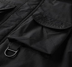 Outdoor Windproof Shell Jacket Loose Plus Size Casual Multi-pocket Workwear Jacket