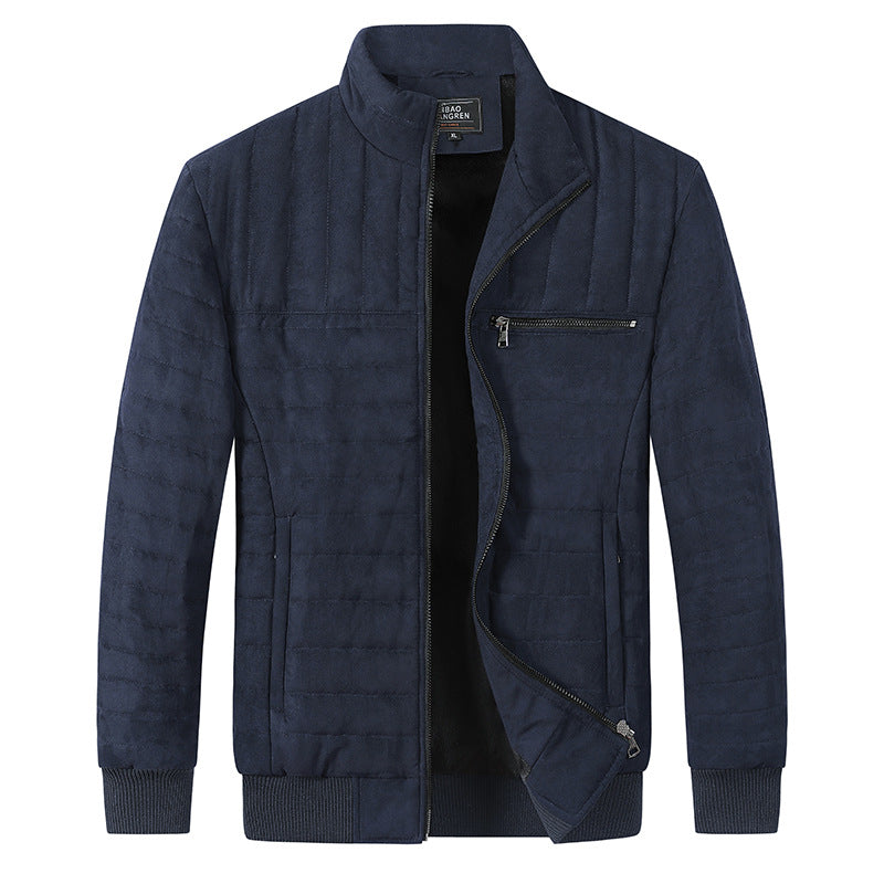 Men's Cotton-padded Jacket Stand-up Collar Thermal - TikTopia