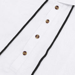 Hooded Beach Casual Short Sleeve Shirt Outfit - TikTopia