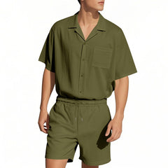 Men's Summer Suit Loose Casual Light Luxury - TikTopia
