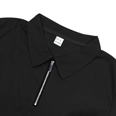 Solid Color Polo Collar T-shirt Shorts Casual Suit - TikTopia