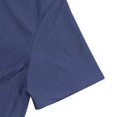 Solid Color Polo Collar T-shirt Shorts Casual Suit - TikTopia