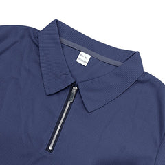 Solid Color Polo Collar T-shirt Shorts Casual Suit - TikTopia