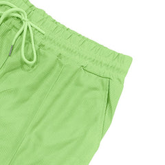 Solid Color Polo Collar T-shirt Shorts Casual Suit - TikTopia