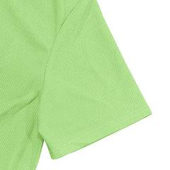 Solid Color Polo Collar T-shirt Shorts Casual Suit - TikTopia