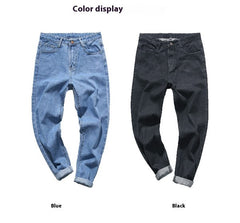 Men's Loose Straight Fashion Brand High-end Spring And Autumn New Small Harem Jeans - TikTopia