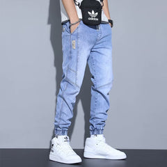 Men's Jeans Slim Fit Fashion Ankle-tied Harem Pants - TikTopia