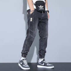 Men's Jeans Slim Fit Fashion Ankle-tied Harem Pants - TikTopia