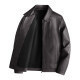 Men's Stand Collar Jacket Leather - TikTopia