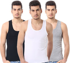Men's Pure Color Minimal Versatile Cotton Vest