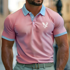 Casual Style Commuter's All-matching Digital Printing Lapel Men's Polo Shirt - TikTopia
