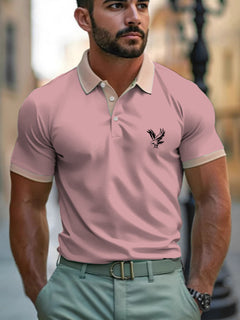 Casual Style Commuter's All-matching Digital Printing Lapel Men's Polo Shirt - TikTopia
