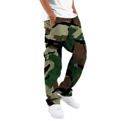 Fashion Camouflage Overalls Men's Printing Fashion Outdoor Overalls Straight Rope Overalls Men's ClothingMen's Pants Casual - TikTopia
