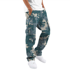 Fashion Camouflage Overalls Men's Printing Fashion Outdoor Overalls Straight Rope Overalls Men's ClothingMen's Pants Casual - TikTopia