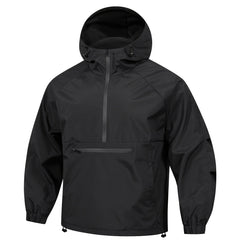 Men's Korean-style Loose Half-zip Hooded Sweater Jacket - TikTopia