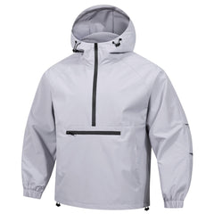 Men's Korean-style Loose Half-zip Hooded Sweater Jacket - TikTopia