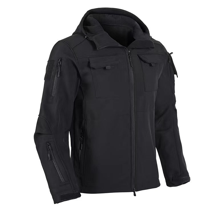 Soft Shell Beetle Top Fleece-lined Windproof Waterproof Jacket - TikTopia