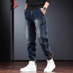 American-style Heavy New Patchwork Overalls Men - TikTopia