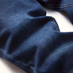 Men's European And American Fashionable Worn Slim Casual Jeans - TikTopia