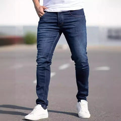 Men's European And American Fashionable Worn Slim Casual Jeans - TikTopia