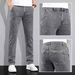 Versatile Stretch Korean Style Slim Fit Trousers - TikTopia