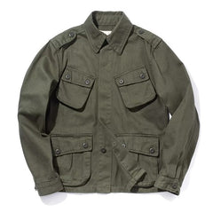 American Retro Heavy Washed Overalls Coat - TikTopia