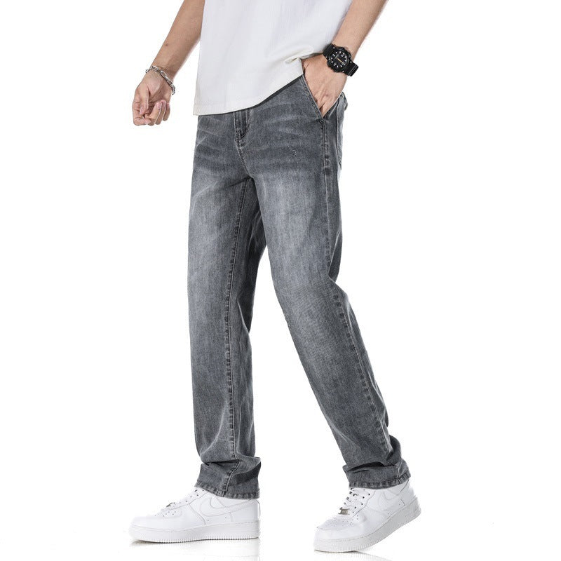 Thin Loose Light Business Straight Jeans - TikTopia