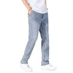 Thin Loose Light Business Straight Jeans - TikTopia