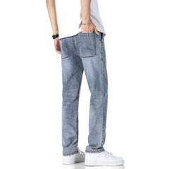 Thin Loose Light Business Straight Jeans - TikTopia