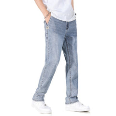 Thin Loose Light Business Straight Jeans - TikTopia