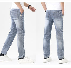 Thin Loose Light Business Straight Jeans - TikTopia
