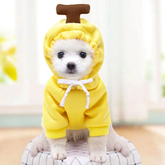 Cute Fruit Dog Clothes For Small Dogs Hoodies Winter Warm Fleece Pet Clothing Puppy Cat Costume Coat For French Chihuahua Outfit - TikTopia