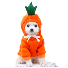Cute Fruit Dog Clothes For Small Dogs Hoodies Winter Warm Fleece Pet Clothing Puppy Cat Costume Coat For French Chihuahua Outfit - TikTopia