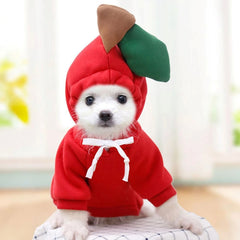 Cute Fruit Dog Clothes For Small Dogs Hoodies Winter Warm Fleece Pet Clothing Puppy Cat Costume Coat For French Chihuahua Outfit - TikTopia