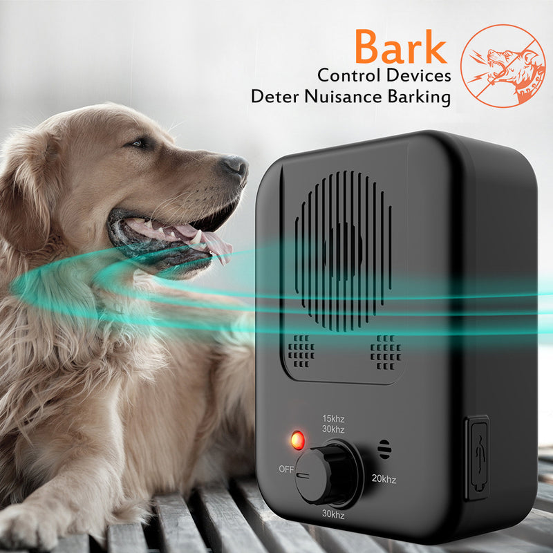 Pets Dog Anti Barking Device Pet Dog Ultrasonic Anti Barking Collars Repeller Outdoor Dogs Stop No Bark Control Training Device Supplies - TikTopia