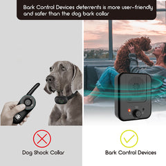 Pets Dog Anti Barking Device Pet Dog Ultrasonic Anti Barking Collars Repeller Outdoor Dogs Stop No Bark Control Training Device Supplies - TikTopia