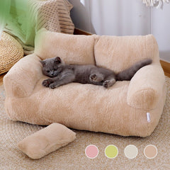 Luxury Cat Bed Sofa Winter Warm Cat Nest Pet Bed For Small Medium Dogs Cats Comfortable Plush Puppy Bed Pet Supplies - TikTopia