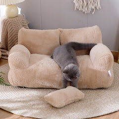 Luxury Cat Bed Sofa Winter Warm Cat Nest Pet Bed For Small Medium Dogs Cats Comfortable Plush Puppy Bed Pet Supplies - TikTopia