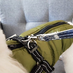 Waterproof Dog Clothes Winter Dog Coat With Harness Warm Pet Clothing Big Dog Jacket Chihuahua Labrador Coat Costume - TikTopia