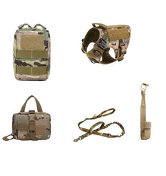 Tactical Dog Harness Pet German Shepherd K9 Training Vest Dog Harness And Leash Set For All Breeds Dogs - TikTopia