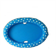 Dog Swimming Pool Inflatable Hammock Pets Pool Floating Bed Spring Summer Swimming Ring - TikTopia