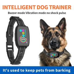 Smart Automatic Anti Barking Dog Collar Rechargeable Bark Stopper Stop Barking HD Digital Display IP67 Waterproof Collar For Dogs Pet Products - TikTopia