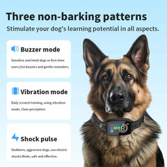 Smart Automatic Anti Barking Dog Collar Rechargeable Bark Stopper Stop Barking HD Digital Display IP67 Waterproof Collar For Dogs Pet Products - TikTopia
