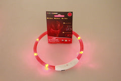 Pet Flashing Collar USB Rechargeable Glowing Necklace Safety Collar Light Up Collars For Night Walking Electric Dog Collar Neon - TikTopia