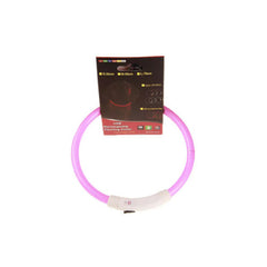 Pet Flashing Collar USB Rechargeable Glowing Necklace Safety Collar Light Up Collars For Night Walking Electric Dog Collar Neon - TikTopia