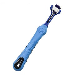 Three Sided Pet Toothbrush Dog Brush Bad Breath Tartar Teeth Care - TikTopia