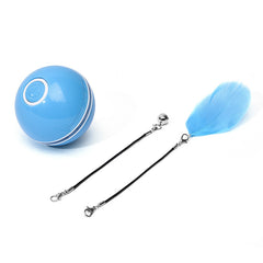 LED Laser Electronic Rolling Pet Funny Cat Toy Ball - TikTopia