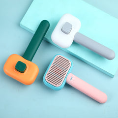 New Pet Cat Dog Hair Brush Hair Massage Comb Open-Knot Brush Grooming Cleaning Tool Stainless Steel Comb - TikTopia
