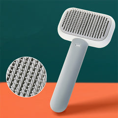 New Pet Cat Dog Hair Brush Hair Massage Comb Open-Knot Brush Grooming Cleaning Tool Stainless Steel Comb - TikTopia