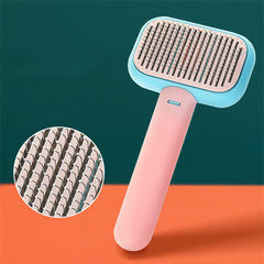 New Pet Cat Dog Hair Brush Hair Massage Comb Open-Knot Brush Grooming Cleaning Tool Stainless Steel Comb - TikTopia